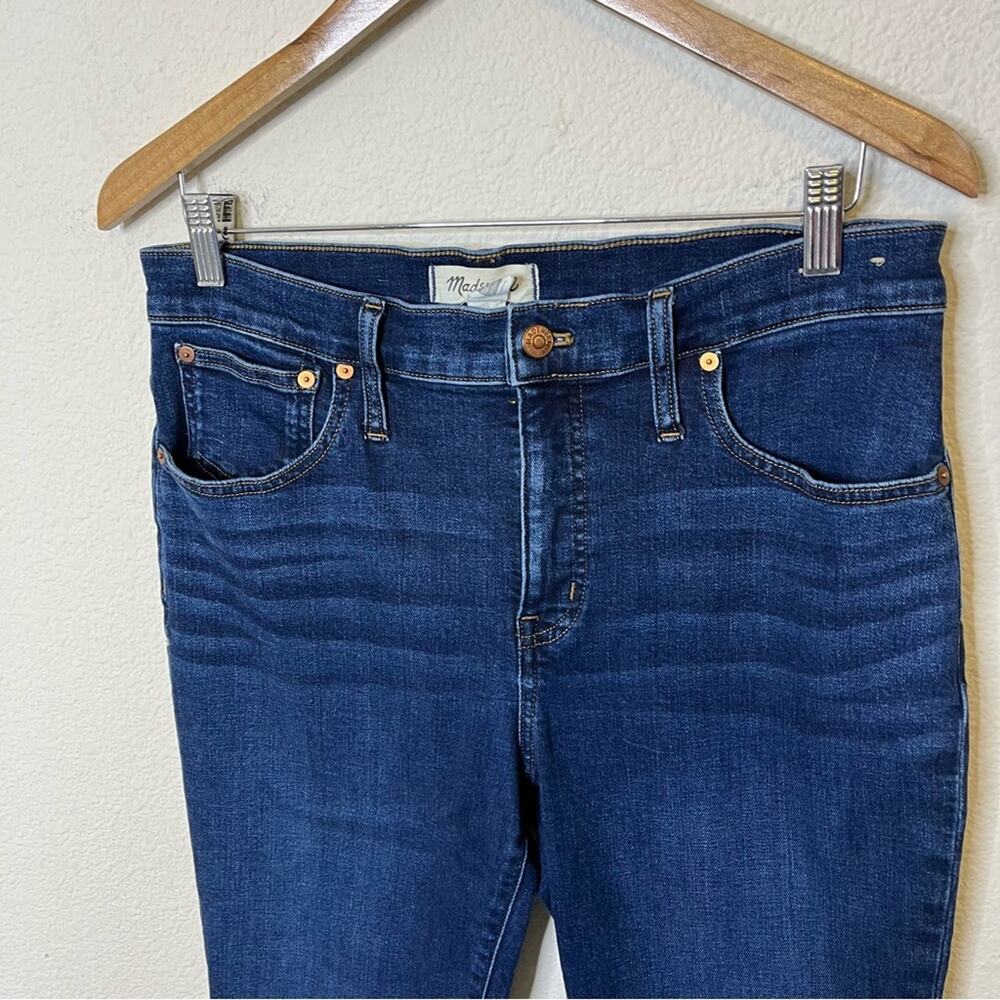 Madewell Kick Out Crop Jeans Colleton Wash Dark Wash Women’s Size 30 - Picture 3 of 6